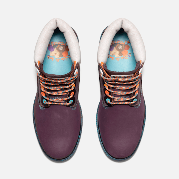 Purple timberland boots hotsell