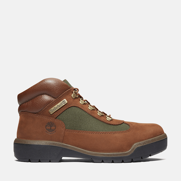 Blue timberland field boots best sale