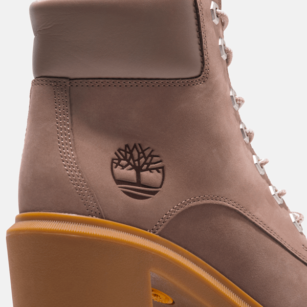 Timberland ロゴ Allington Heights 6ハイヒールブーツ Women's Allington Heights 6-Inch Boots - Black Nubuck