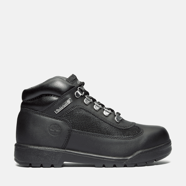 Junior Field Boots in Black Leather Timberland US