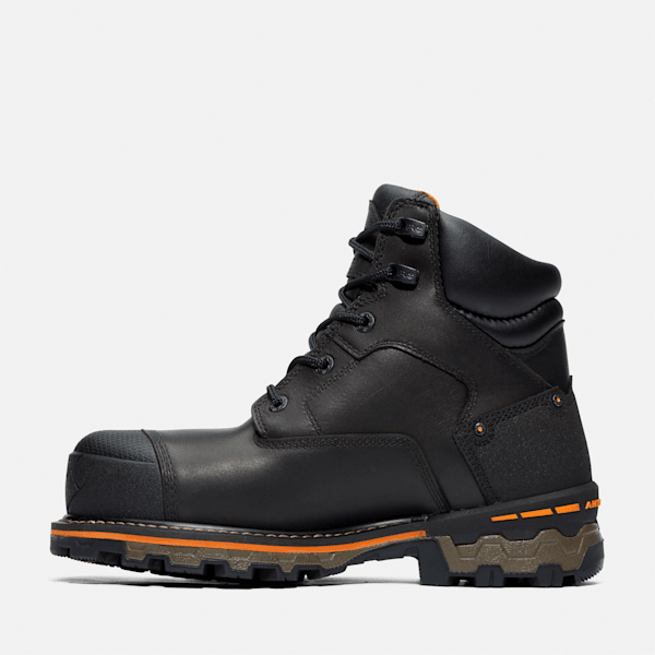 Men's Boondock 6-Inch Composite Toe Work Boots - Black