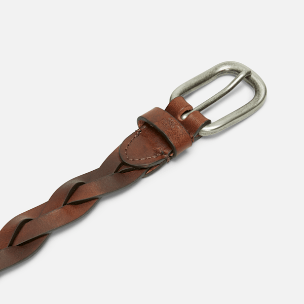 Women's 25MM Braided Leather Belt
