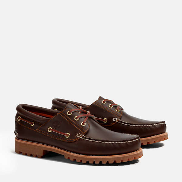 Men's Timberland® Authentic 3-Eye Lug Handsewn Boat Shoe