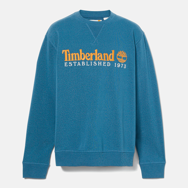 Men's Established 1973 Embroidered Logo Crew Neck Sweatshirt