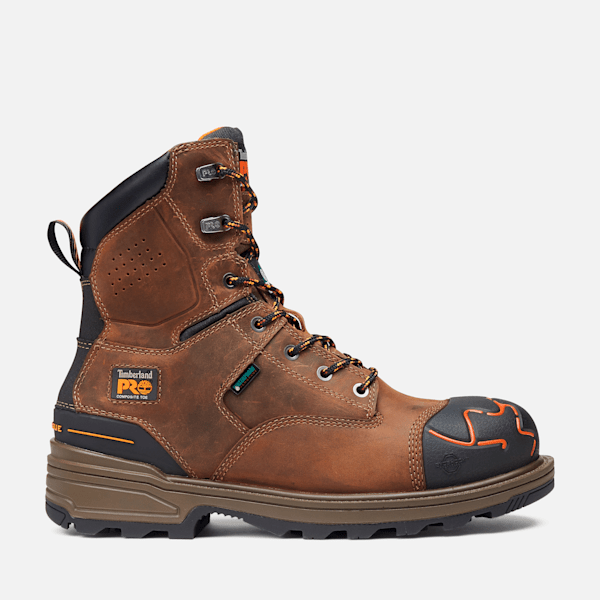 Men s Magnitude 8 Inch Waterproof Comp Toe Work Boot