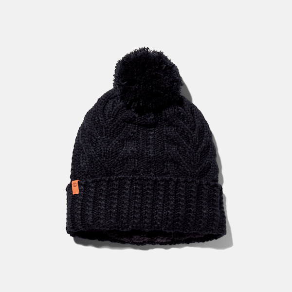 Black timberland fashion beanie