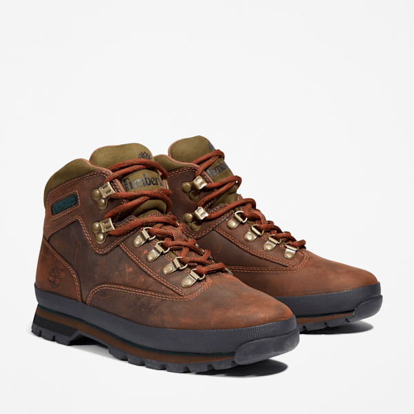 Men's Euro Hiker Leather Boots - Brown | Timberland US