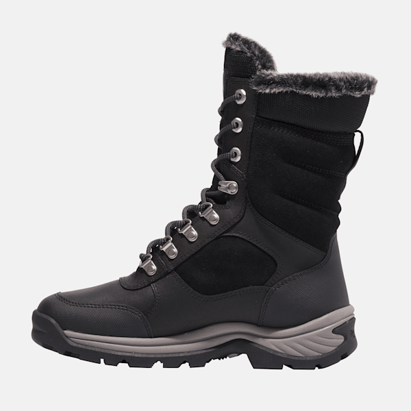 Lace up snow boots fashion with fur