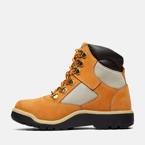 Junior 6-Inch Field Boots in Wheat Nubuck | Timberland US