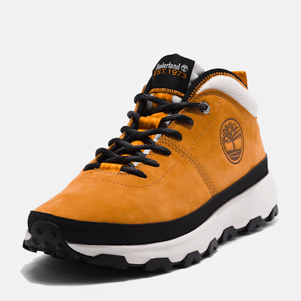 靴 Timberland WINSOR TRAIL MID WHEAT NUBUC Men's Winsor Trail Mid Hiking Boot