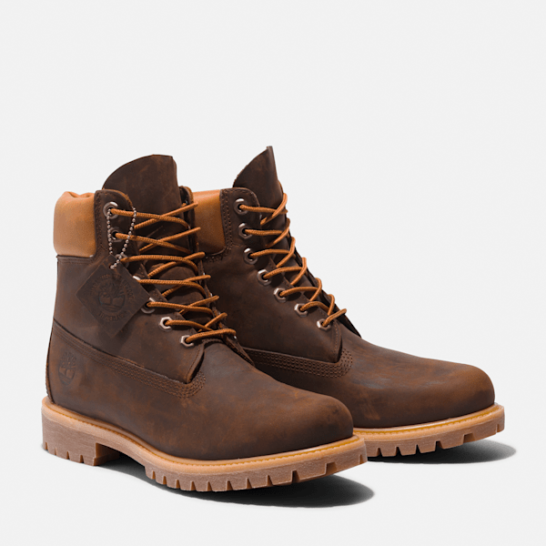 ■Timberland■ Men's 6 Inch Lace Waterproof Boots Ash Brown Men's Timberland® Premium 6-Inch Waterproof Boot