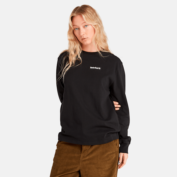 Long Sleeve Heavyweight Woven Badge T-Shirt