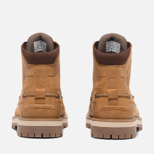 Timberland Men\'s Britton Road Mid Lace Boot in Wheat Nubuck. TB0A697H EN1 Men main image 4