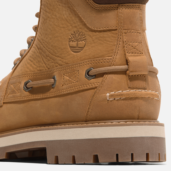 Men's Britton Road 7-Eye Moc Toe Boots - Wheat Full-Grain