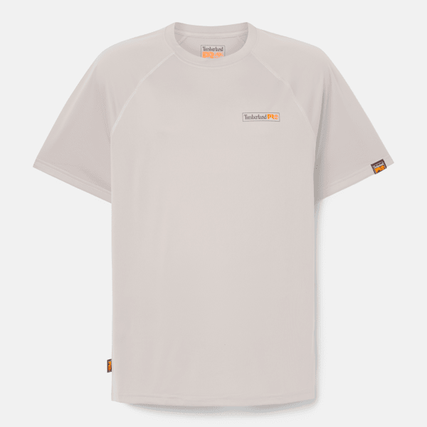 ■Timberland■ AF QUICKDRY Short Sleeve T-shirt White TB0A6A Small Logo Print Short Sleeve T-Shirt