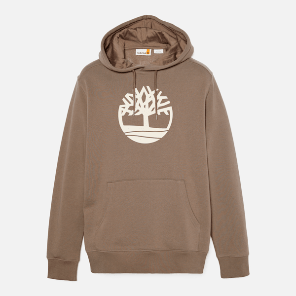 Shops Timberland Men Core Tree Logo Fleece Pullover Hoodie Brown Small, Medium or 2Xl