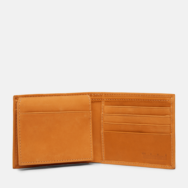 Men's Red Bank Icon Passcase Wallet in Wheat | Timberland US