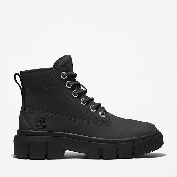 Grey and black timberland fashion boots