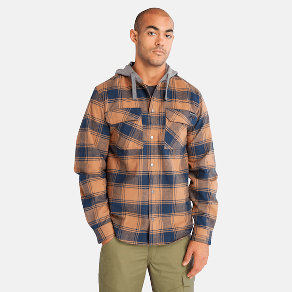 Men s Timberland PRO Woodfort Midweight Flannel Sweatshirt Hoodie