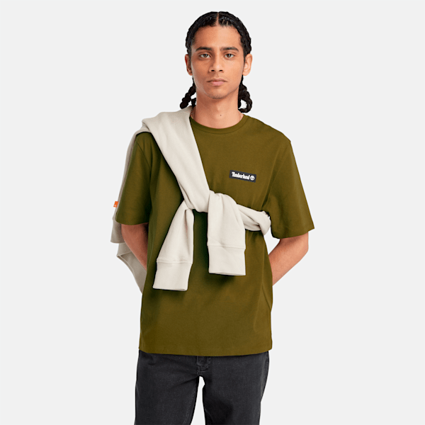 Short Sleeve Heavyweight Woven Badge T-Shirt