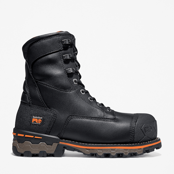 Black timberland work boots best sale