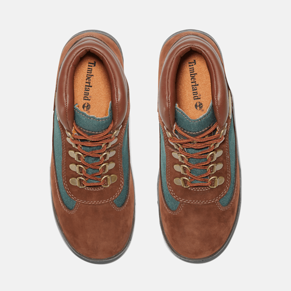 Junior Field Boots Dark Brown Nubuck Leather | Timberland US