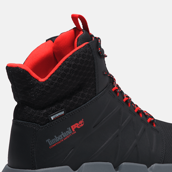 Men's Morphix 6-Inch Composite Toe Work Boots - Black/Red