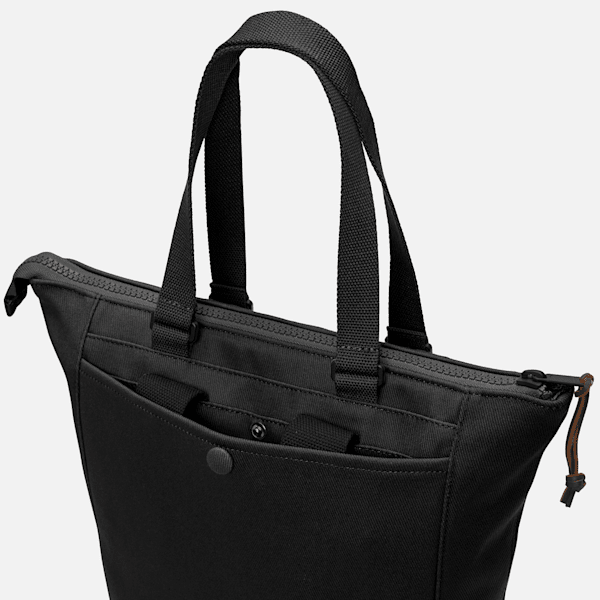 Canvas and Leather Tote buy Bag in Black Hawk