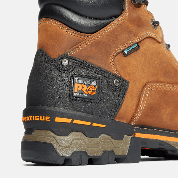 Stivale Da Lavoro Uomo Boondock 6 Pollici | Impermeabile Pelle Marrone | Antiolio | Taglia 11 W US