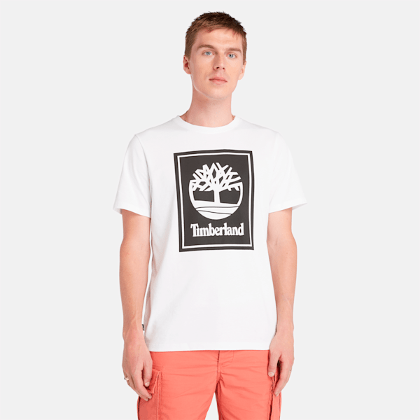 ■Timberland■ AF QUICKDRY Short Sleeve T-shirt White TB0A6A Women's Short-Sleeve Mixed-Media T-Shirt