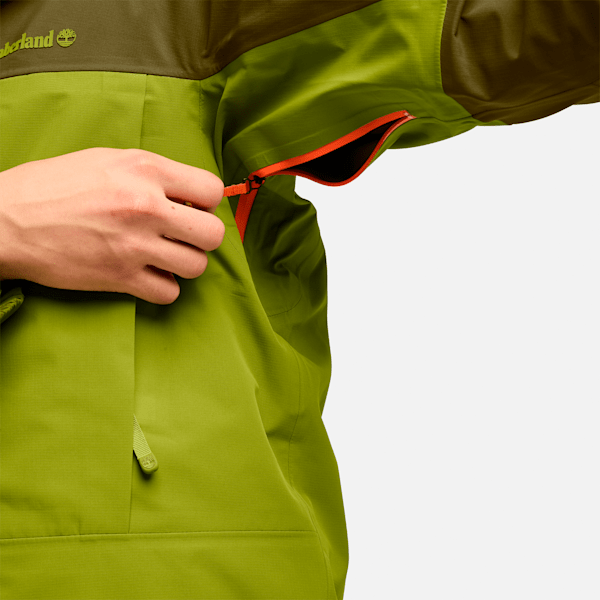 Men's Caps Ridge Waterproof Jacket - Dark Olive/Guacamole