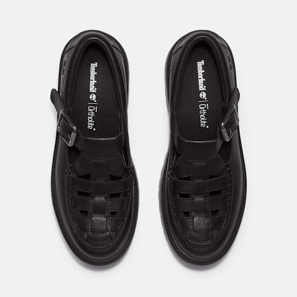 ■Timberland■ Women's Casual Buckle Shoes Black TB0A4188W02 Women's Stone Street Platform Buckle Shoe
