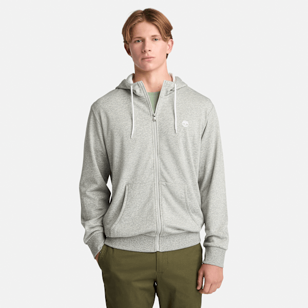 Men's Oyster River Chest Logo Full-Zip Hoodie