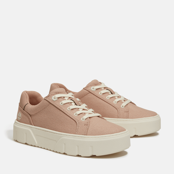 【TIMBERLAND】Laurel Court厚底レザースニーカー★国内発 Women's Laurel Court Low Lace-Up Sneaker