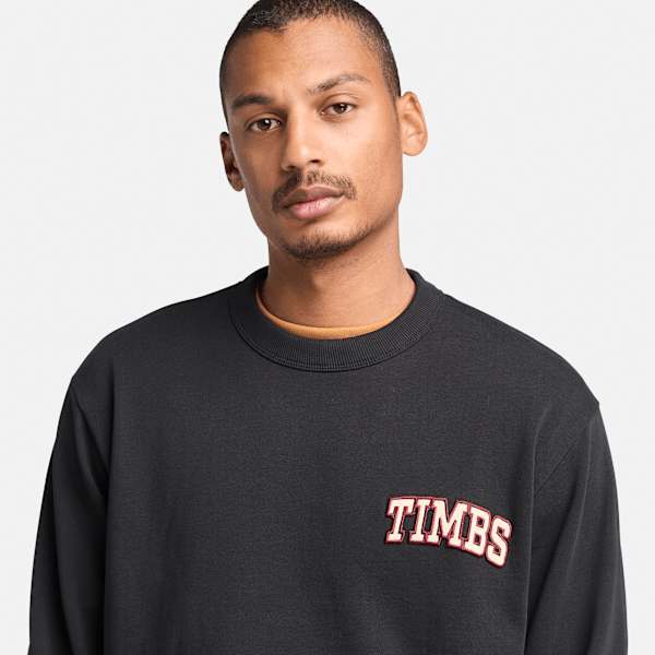 Men's Front Timbs Graphic Crew Neck Sweatshirt