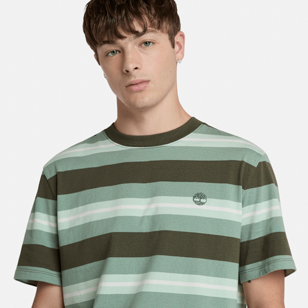 ★ ★ Men's Easy Fit Stripe Short Sleeve T-Shirt Men Striped Sailor T Shirt Summer Loose O Neck Top Casual