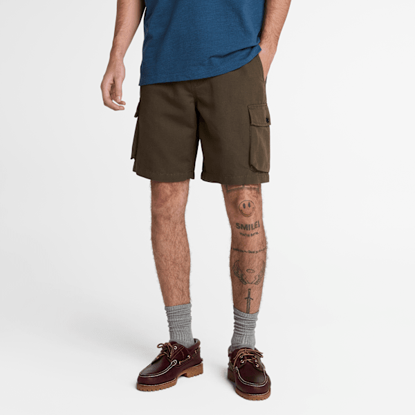 パンツ ATON wool linen twill field cargo shorts ATON wool linen twill field cargo shorts