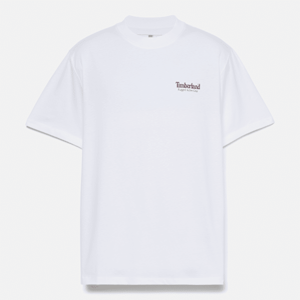 ■Timberland■ AF QUICKDRY Short Sleeve T-shirt White TB0A6A Cut-and-Sew Short-Sleeve T-Shirt