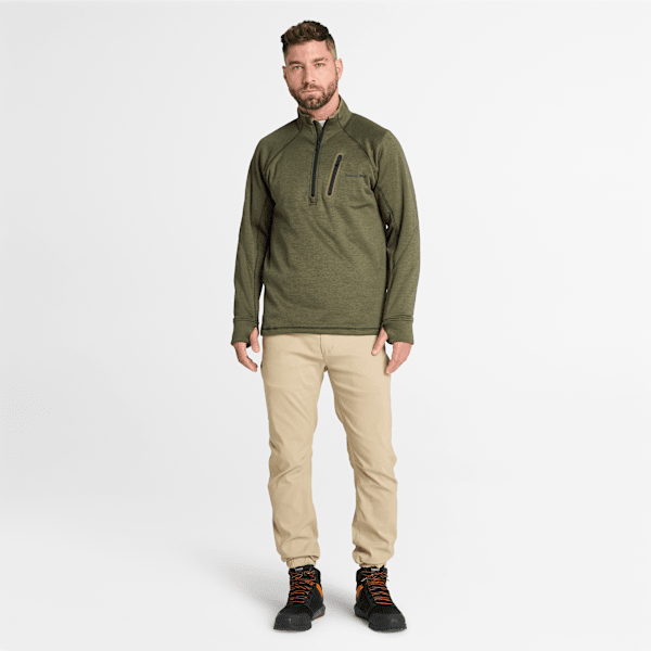 Men's Timberland PRO® Reaxion Quarter-Zip Athletic-Fit Fleece Jacket
