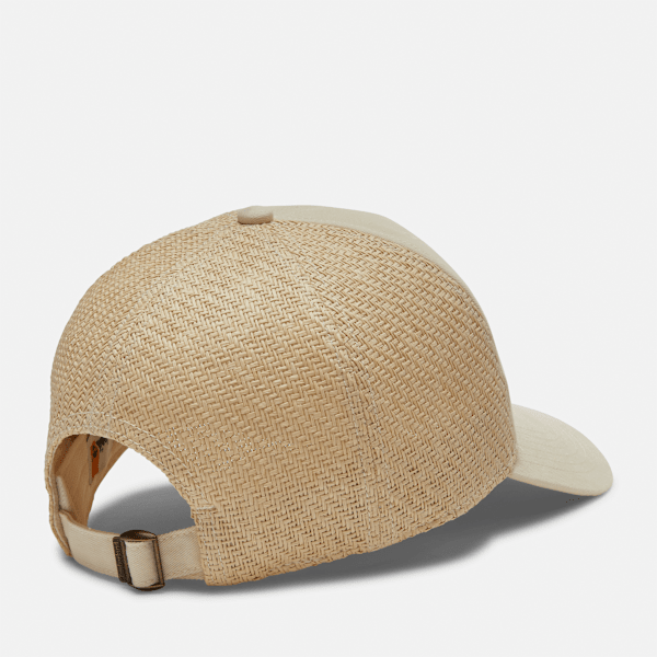 Women's Straw Panel Baseball Cap