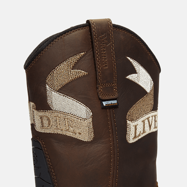 Men's True Grit Live Free or Die Pull-On Soft Toe Waterproof Work Boot