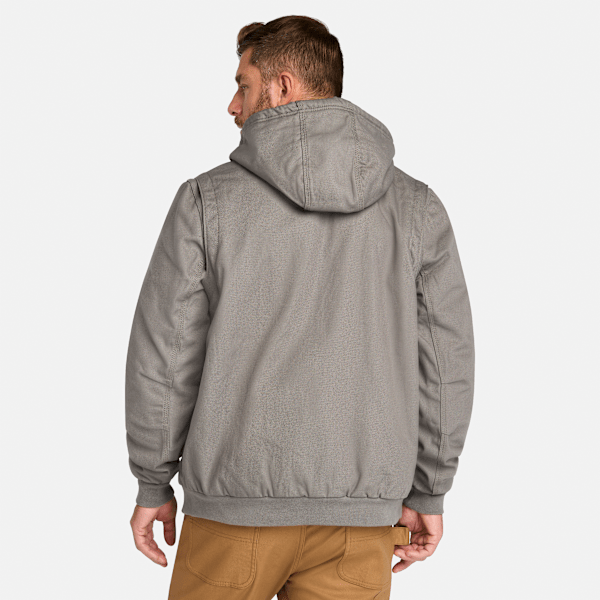 Men's Timberland PRO® Gritman Fleece-Lined Hooded Canvas Jacket