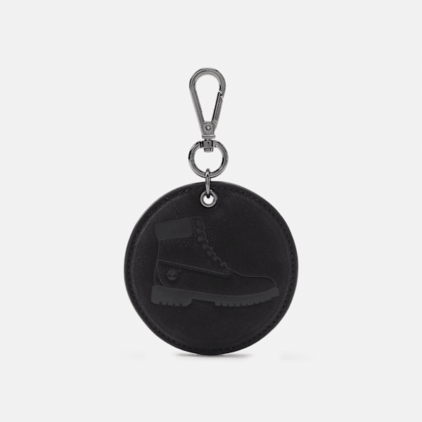 Round 2-Sided Leather Key Ring