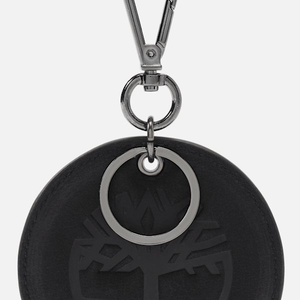 Round 2-Sided Leather Key Ring