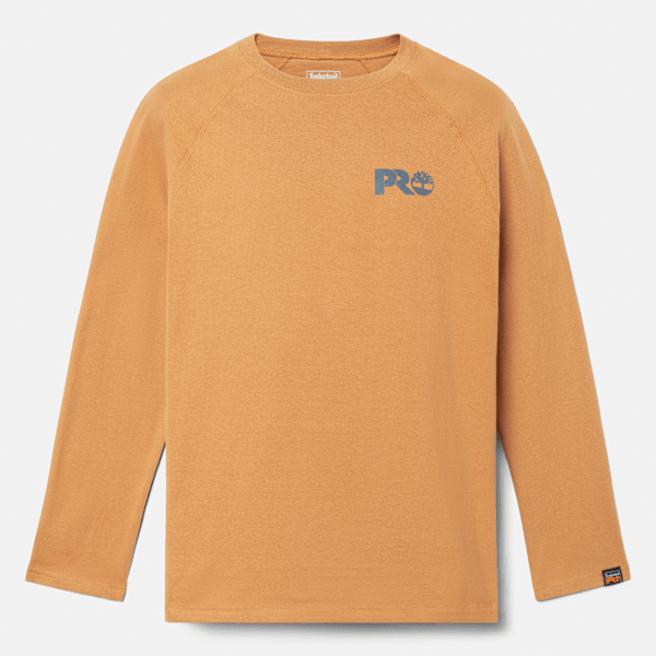 【Timberland】 ★ Graphic Long Sleeve ★ Black Timberland PRO Men's Core Logo Long-Sleeve T-Shirt - Black