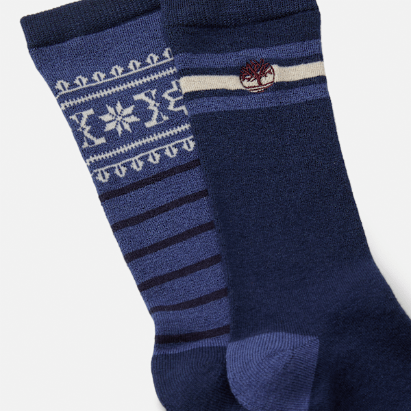 Men's Timberland® 2-Pack Fair Isle Crew Sock