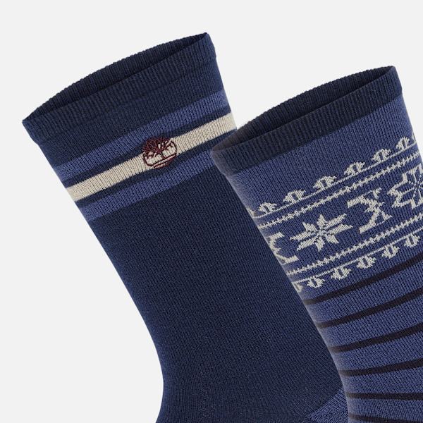 Men's Timberland® 2-Pack Fair Isle Crew Sock
