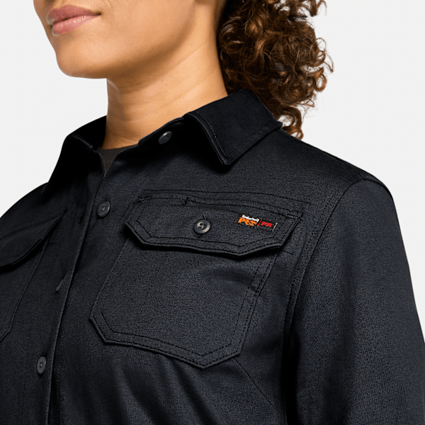 ティンバーランド Timberland PRO FR Cotton Core Button Front Shirt レディース シャツ トップス Bl Women's Timberland PRO® Cotton Core Flame-Resistant Shirt