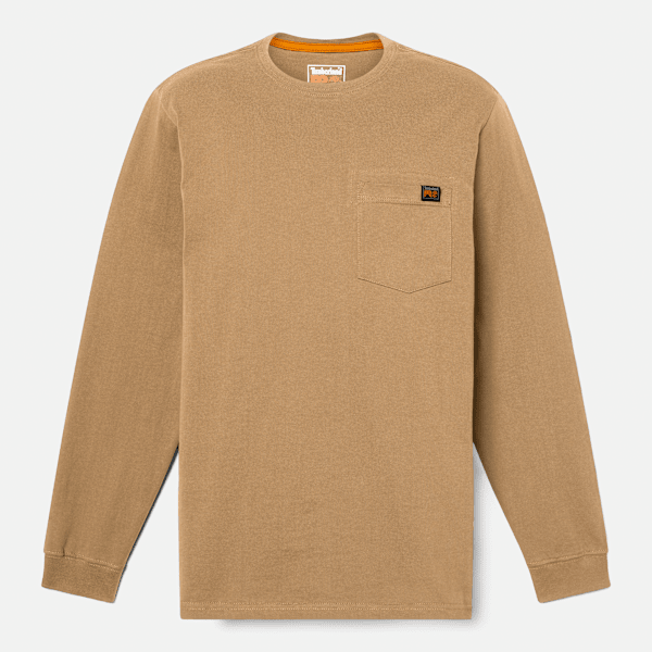 Tシャツ・カットソー TIMBERLAND Men T-shirt Brown TB0A2BPR AR51 Men's Timberland PRO® Core Pocket Long-Sleeve T-Shirt