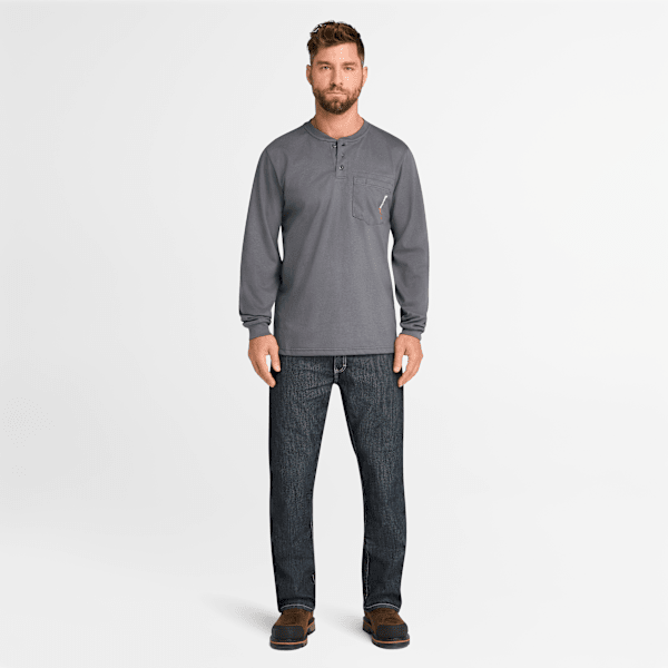 Men's Timberland PRO® Cotton Core Flame-Resistant Long-Sleeve Henley